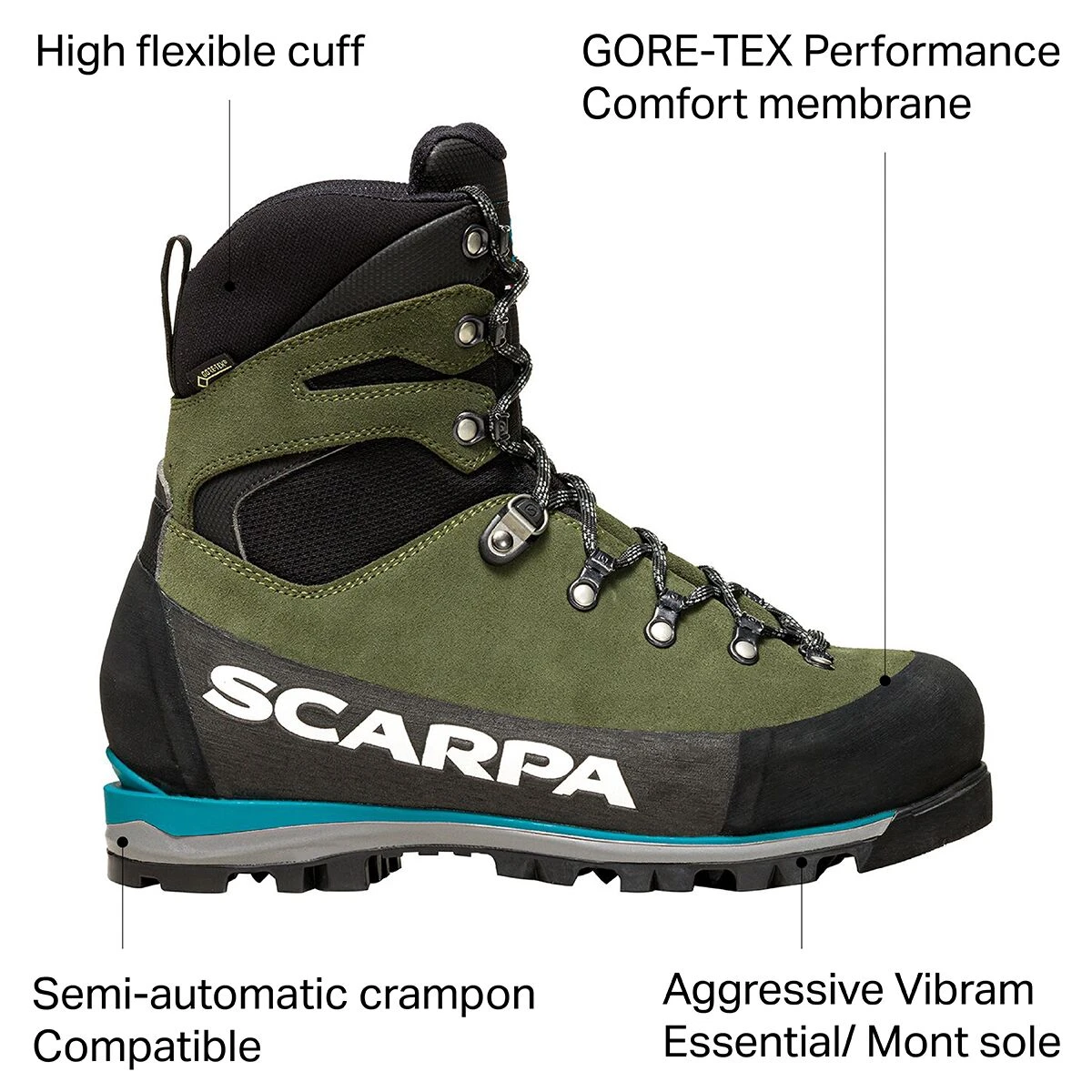 Scarpa Grand Dru GTX Mountaineering Boot - Men's 4 Scarpa Grand Dru GTX Mountaineering Boot - Men's - Image 4