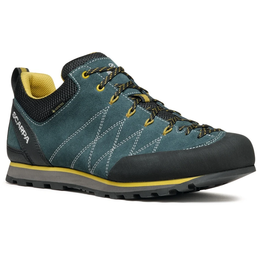 Scarpa Crux GTX Approach Shoes - Petrol/mustard 1 Scarpa Crux GTX Approach Shoes - Petrol/mustard