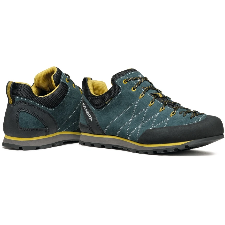 Scarpa Crux GTX Approach Shoes - Petrol/mustard 7 Scarpa Crux GTX Approach Shoes - Petrol/mustard - Image 7