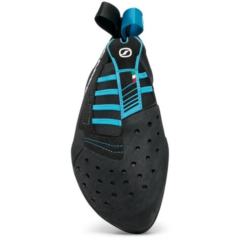 Scarpa Instinct S Climbing Shoe - Black/azure 2 Scarpa Instinct S Climbing Shoe - Black/azure - Image 2