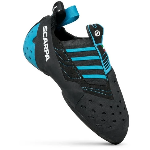 Scarpa Instinct S Climbing Shoe - Black/azure 1 Scarpa Instinct S Climbing Shoe - Black/azure