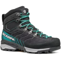 Scarpa Mescalito TRK GTX Women's Shoes - Dark Anthracite/tropical Green