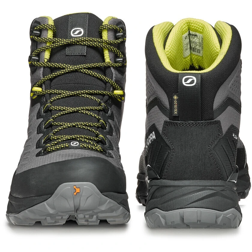 Scarpa Rush TRK LT GTX Hiking Shoes - Gray/lime 5 Scarpa Rush TRK LT GTX Hiking Shoes - Gray/lime - Image 5
